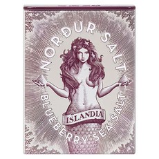 NORDUR 冰島女神 海鹽片 鐵盒 野生藍莓 無添加, 100g, 1盒