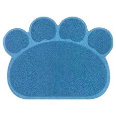 Catfeet 貓腳掌 落砂踏墊 湖水藍 雙層設計 止滑防水 彈性柔軟 易清洗, 60 x 45cm, 1個