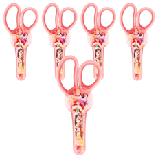 Sun-star 兒童專用剪刀，迪士尼公主/冰雪奇緣/迪士尼彩粉公主，柔軟握柄，不易沾黏，配有專用保護殼, 5個