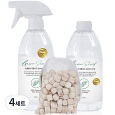 PREMIUM 초록향기 피톤치드 스프레이 500ml + 리필 500ml + 방향주머니 세트, 4세트