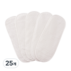 네이처수 대나무 면생리대 리필패드, 중형, 25개, 1개입