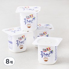 요플레 빙그레 플레인 화이트, 80g, 8개