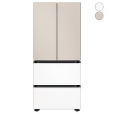 [색상선택형] 삼성전자 BESPOKE AI 김치플러스 4도어 냉장고 490L 방문설치, 새틴베이지,새틴화이트, RQ49DB9402AP