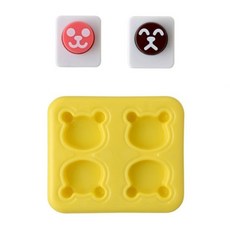 Arnest 飯糰壓模組, 迷你小熊 黃色, 1組