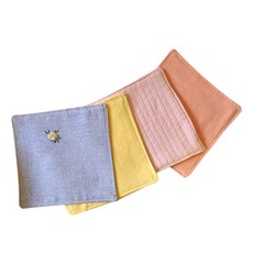 포홈 핸드메이드 패브릭 컵받침, 랜덤 발송, 4개
