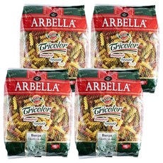 ARBELLA 阿貝拉 杜蘭三色螺旋義大利麵, 500g, 4個