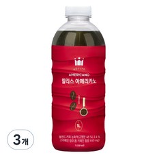 할리스 아메리카노, 1L, 1개입, 3개