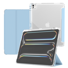 굿밸류 컬러뷰 애플펜슬 수납 태블릿 케이스, 블루, 1개