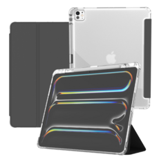 GoodValue Color View Apple Pencil 收納平板保護殼, 黑色, 1個