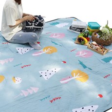 HANEE 花紋防水野餐墊, 森林