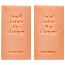 sosoeazy 洗碗清潔皂 杏色, 100克, 2個