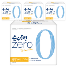 KleanNara 可綠納樂 Zero舒適棉柔護墊, 加長型(18cm), 20片, 4包