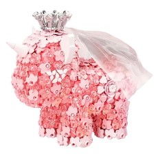 SEMBO BLOCK 森寶積木 花卉獨角獸 粉幻流螢 積木, 1個, 粉色