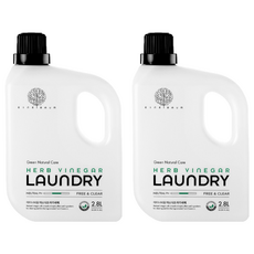 아이너바움 허브식초 아기세제, 2.8L, 2개
