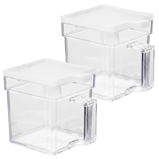 inomata 2入組 透明調味盒, 400ml, 1組