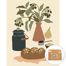 ARTJOY DIY 傑作繪畫廚房餐桌靜物 40 x 50 cm, 混合顏色