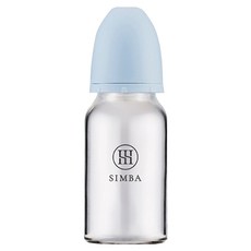 Simba 小獅王辛巴 蘊蜜質金玻璃標準防脹氣奶瓶 新生專用, 晨藍, 120ml, 1個