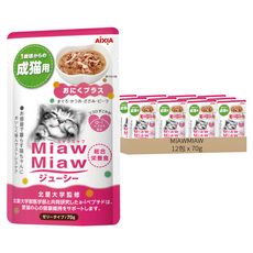 MIAWMIAW 妙喵主食軟包 25號, 牛肉 + 雞肉, 70g, 12包