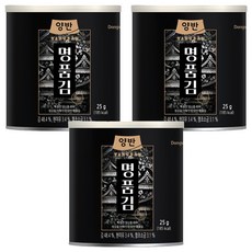 동원 명품김 캔 48p, 25g, 3개