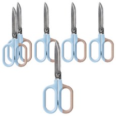 누사인 양손가위 중형 NS056, 투톤블루, 6개