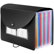 Seboks 25格蓋型風琴夾, 混色, 1個