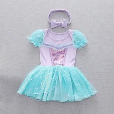 Kori Deer 可莉鹿 女嬰寶寶萬聖節變裝連身衣-多款-短袖 小美人魚80cm, 80cm, 小美人魚