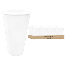 萬福 全白32oz冷熱共用杯 90口徑, 1箱, 600個裝