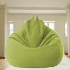 프리미엄 빈백 소파 70 x 80 cm, 과록색