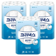 Yuhan Kimberly Kleenex Clean Care 3層天然紙漿, 25m, 30入, 3個