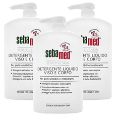 sebamed 施巴 pH5.5 潔膚露 附壓頭 (平行輸入), 3瓶, 1L
