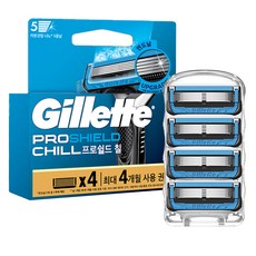 Gillette 吉列 正品鋒護冰感刮鬍刀片, 4入, 1個