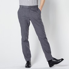 kantukan 男士水藍色亞麻混紡長褲 Z208