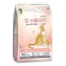 캐츠랑 맘앤베이비 고양이 사료, 피부/피모+장건강, 2kg, 1개