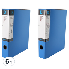 영오 신소재 D링 바인더 5cm 3공, 블루, 6개