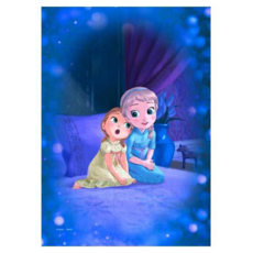 Tenyo 冰雪奇緣拼圖 D-108-058 25.7 x 18.2cm, 1套, 108片, 幼年的艾莎與安娜