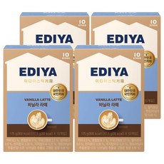 이디야 바닐라 라떼 분말, 17.5g, 10개입, 4개