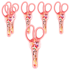 Sun-star 兒童專用剪刀，迪士尼公主/冰雪奇緣/迪士尼彩粉公主，柔軟握柄，不易沾黏，配有專用保護殼, 6個