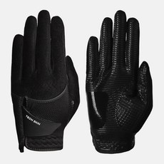 TECH SKIN 男用Extra Warm Light防寒冬季高爾夫手套 雙手, 1套, 黑色