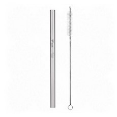 Keith 鎧斯 Ti3703 純鈦環保斜口直吸管 附7mm清潔刷, 1組, 1組