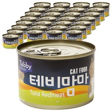 테비토퍼 고양이 테비맘마 간식캔, 참치, 160g, 48개