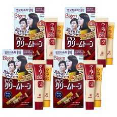 비겐 크림톤 염색제, 4G자연밤색, 4개