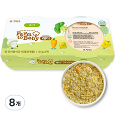 팜투베이비 레디 실온이유식 후기, 고구마시금치죽, 110g, 8개