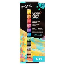 Mont Marte 蒙瑪特 金屬壓克力組 PMMT1236, 36ml, 12色