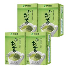 伊藤園 抹茶綠茶包 36g 20入 日本國產茶葉 三角立體茶包, 4包