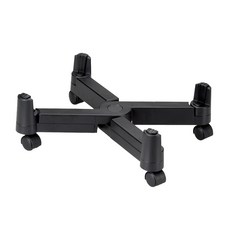 YADI 亞第 空間大師 X型旋轉移動主機架 寬度可調1cm至25.5cm 適用於大多數垂直PC主機 帶防滑握把和腳輪, Black, 1盒