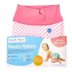 Splash About 全新3D游泳尿布褲，高密度雙向彈性布，防漏設計，UPF 50+防曬, 大型(L), 1件