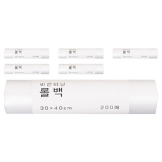 바른비닐 롤백 30 x 40 cm, 3호, 6개, 200개