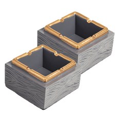 JCP方形菸灰缸 灰色, 2個