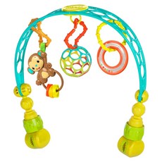 Oball 洞動歡樂動物 嬰兒車/床夾玩具組, KI81536, 1組