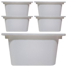 KEYWAY 聯府 卡拉2號附蓋儲物盒 AW62-1 21L, 白色, 5個